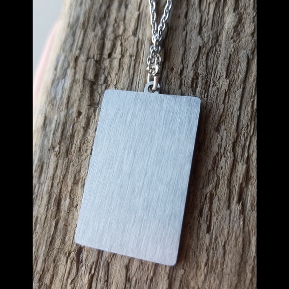 🖤 The Hermit- Stainless Tarot Card Necklace - Picture 4 of 6